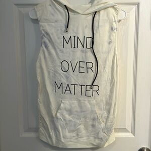 Soho Sport Woman’s Sleeveless‎ Hoodie Shirt Size M Mesh Back White